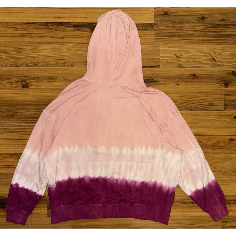 Wildfox Tie Dye Hoodie XL Pink French Terry Relaxed Oversized Lounge - Picture 2 of 11